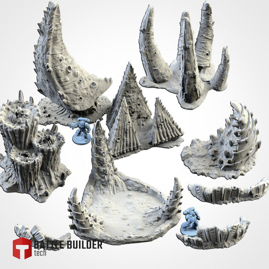 Alien Landscape Terrain Full Set or Pieces {By TXARLIFACTORY}