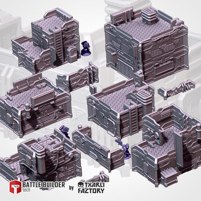 SCI-FI City Terrain - Modular Urban Warfare {By TxarliFactory}