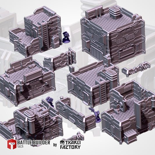 SCI-FI City Terrain - Modular Urban Warfare {By TxarliFactory}