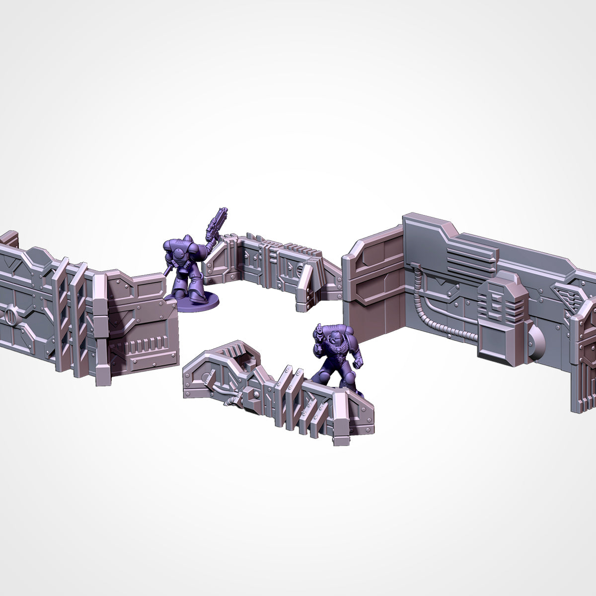 SCI-FI City Terrain - Modular Urban Warfare {By TxarliFactory}