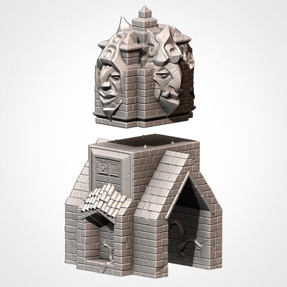 Buildings in the Jungle – Tabletop Terrain (28-32mm)