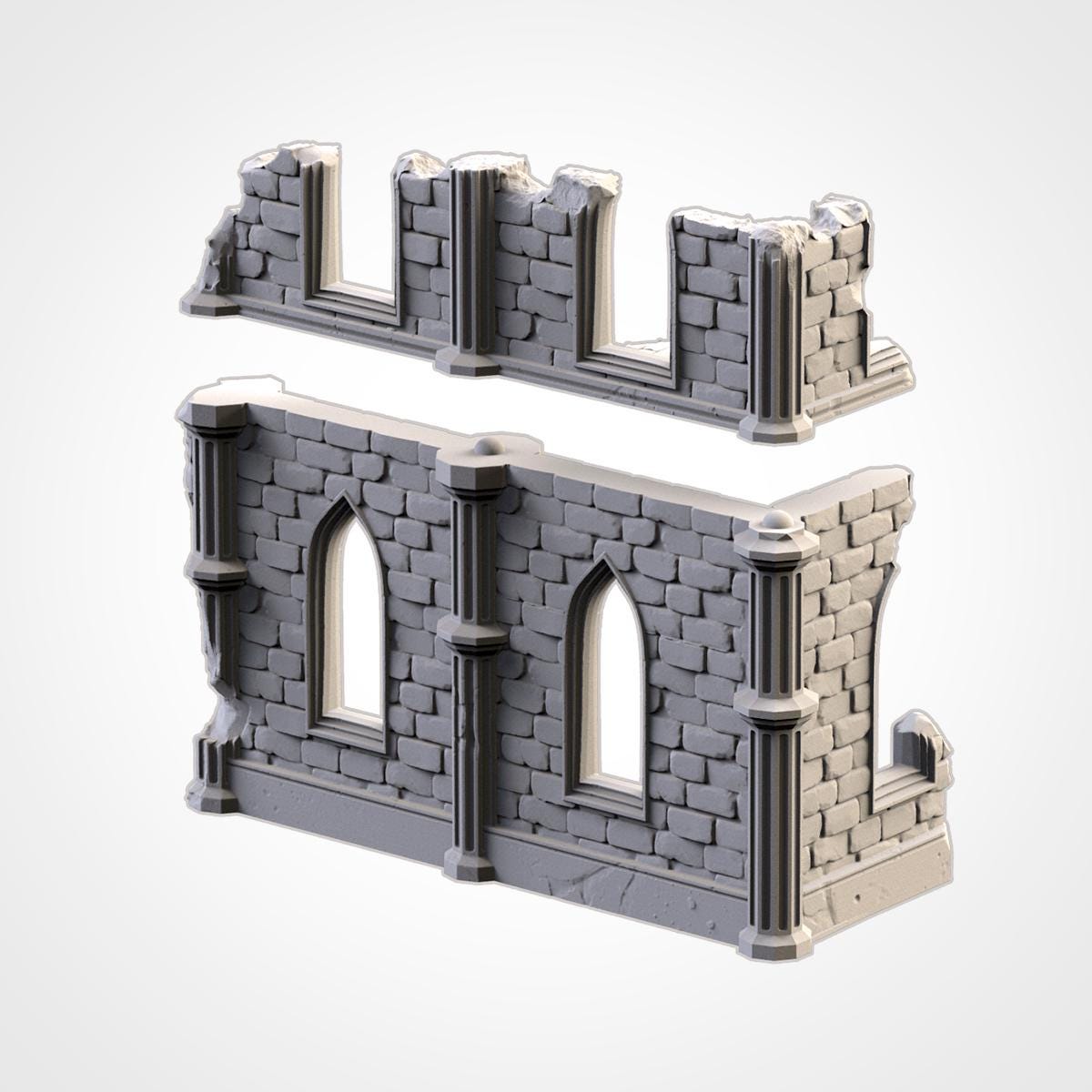 Temple Ruins - Modular Gothic Terrain Set {By TXARLIFACTORY}