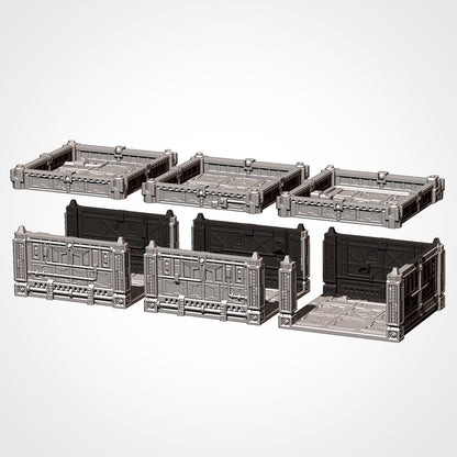 Modular Hive City Terrain, 23-Pc. Tabletop Urban Terrain, 28-32mm