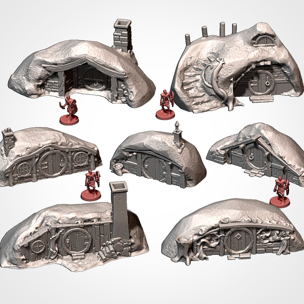 Greenhill Village Txarli Factory 3D printed tabletop terrain image 2