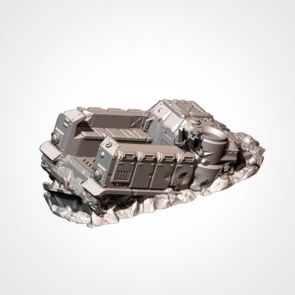 Vehicles Destroyed Txarli Factory 3D printed tabletop terrain image 6