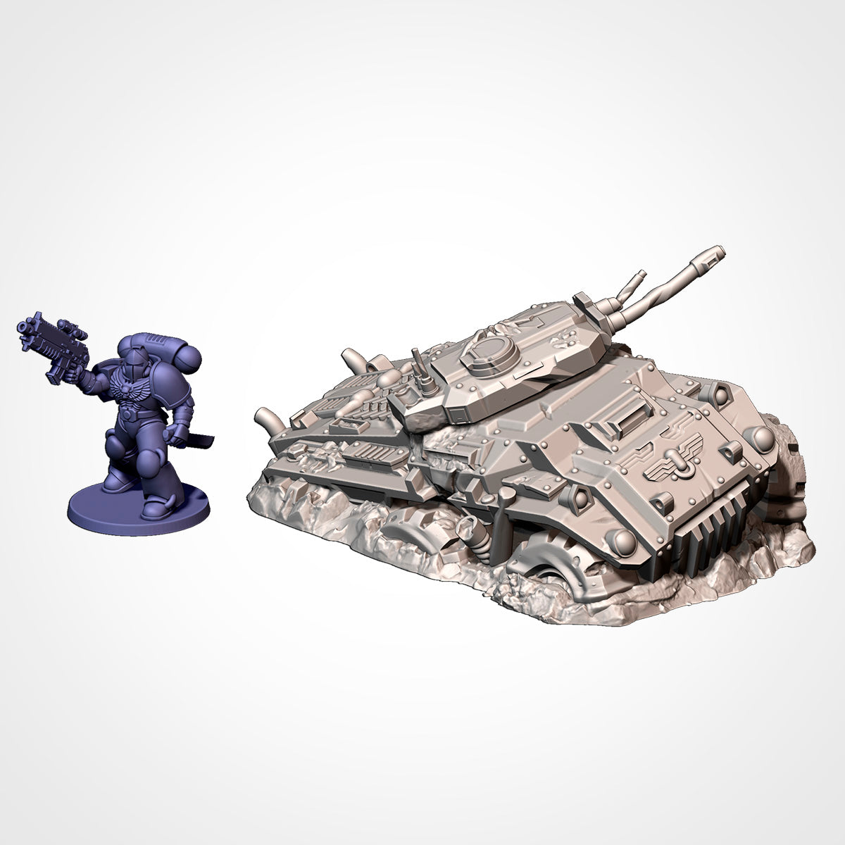 Vehicles Destroyed Txarli Factory 3D printed tabletop terrain image 7