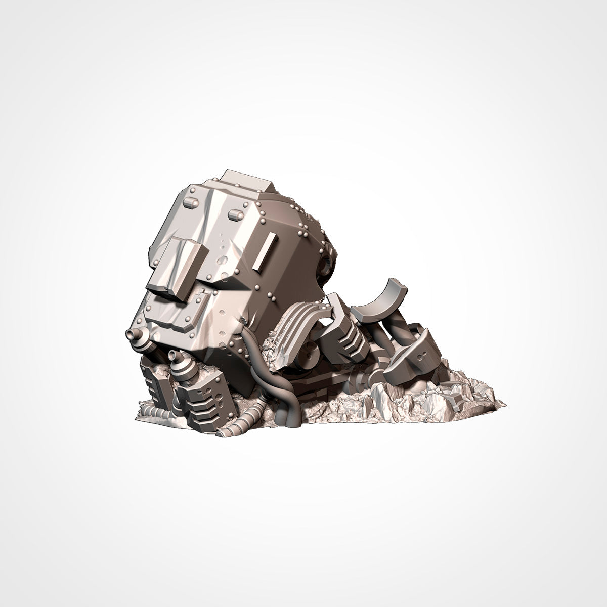 Vehicles Destroyed Txarli Factory 3D printed tabletop terrain image 14