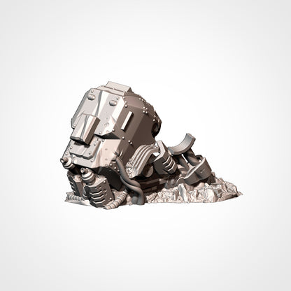 Vehicles Destroyed Txarli Factory 3D printed tabletop terrain image 14