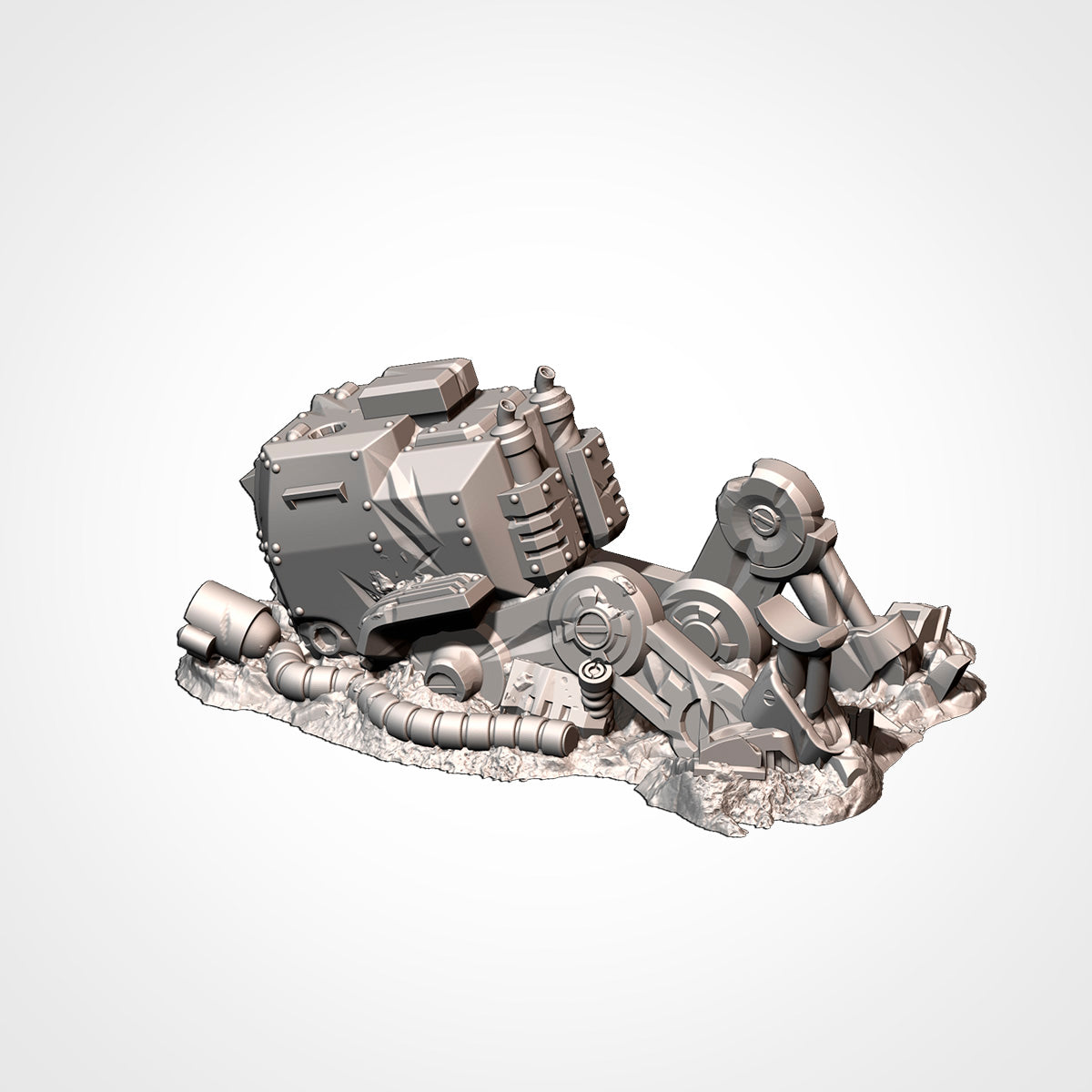 Vehicles Destroyed Txarli Factory 3D printed tabletop terrain image 18