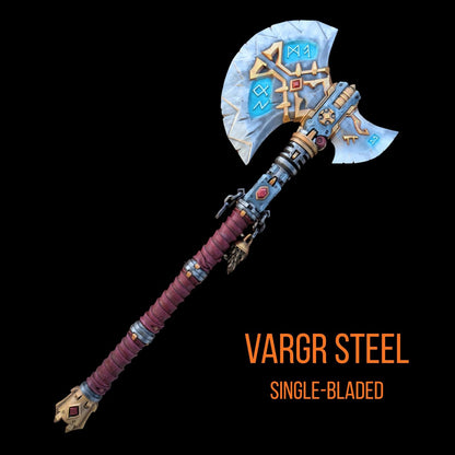 A single-bladed, large, and ornate sword with a pointed blade and decorative elements, such as gemstones and intricate patterns, against a black background.