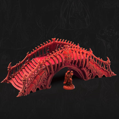 Boneshaped Bridge Bone Dominion 3D printed tabletop terrain by 3DHexes – view 3
