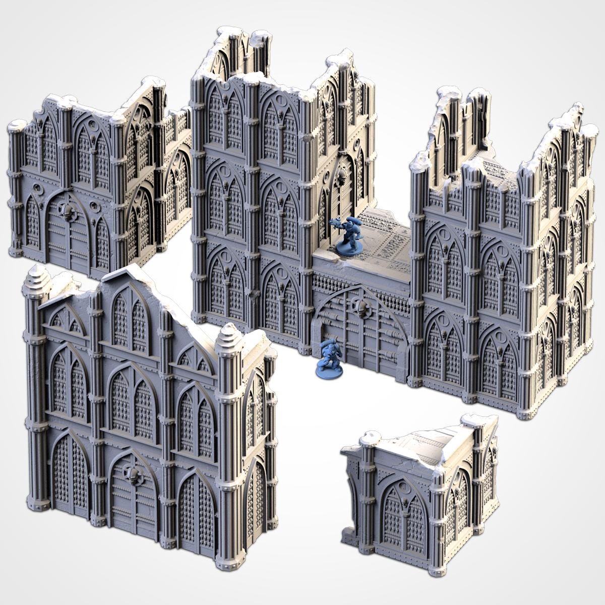 Cathedral Ruins - Closed or Open Options - Modular Terrain {By TXARLIFACTORY}