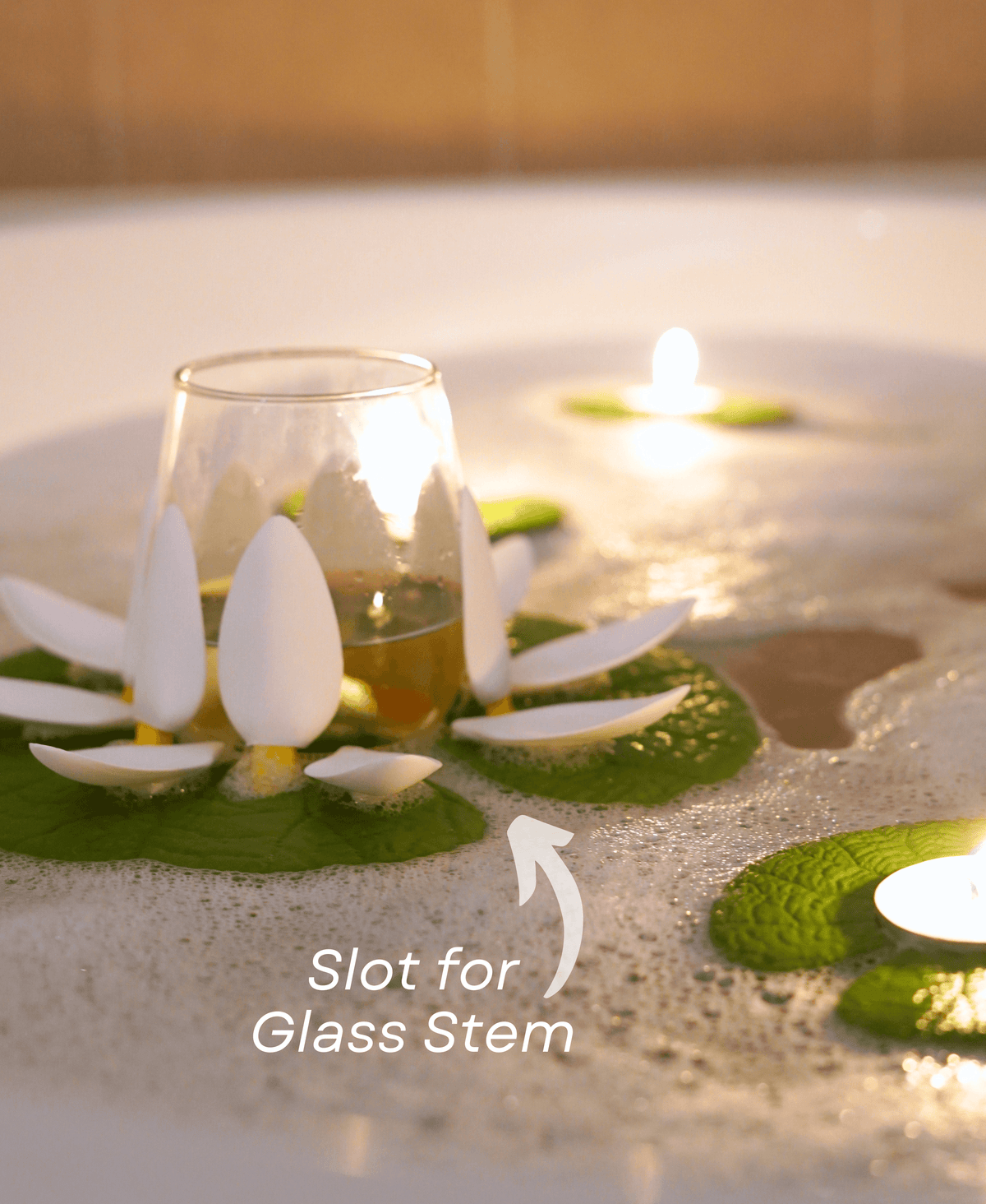 Floating Wine Lily & Candle Lily Bath Set – product image 3
