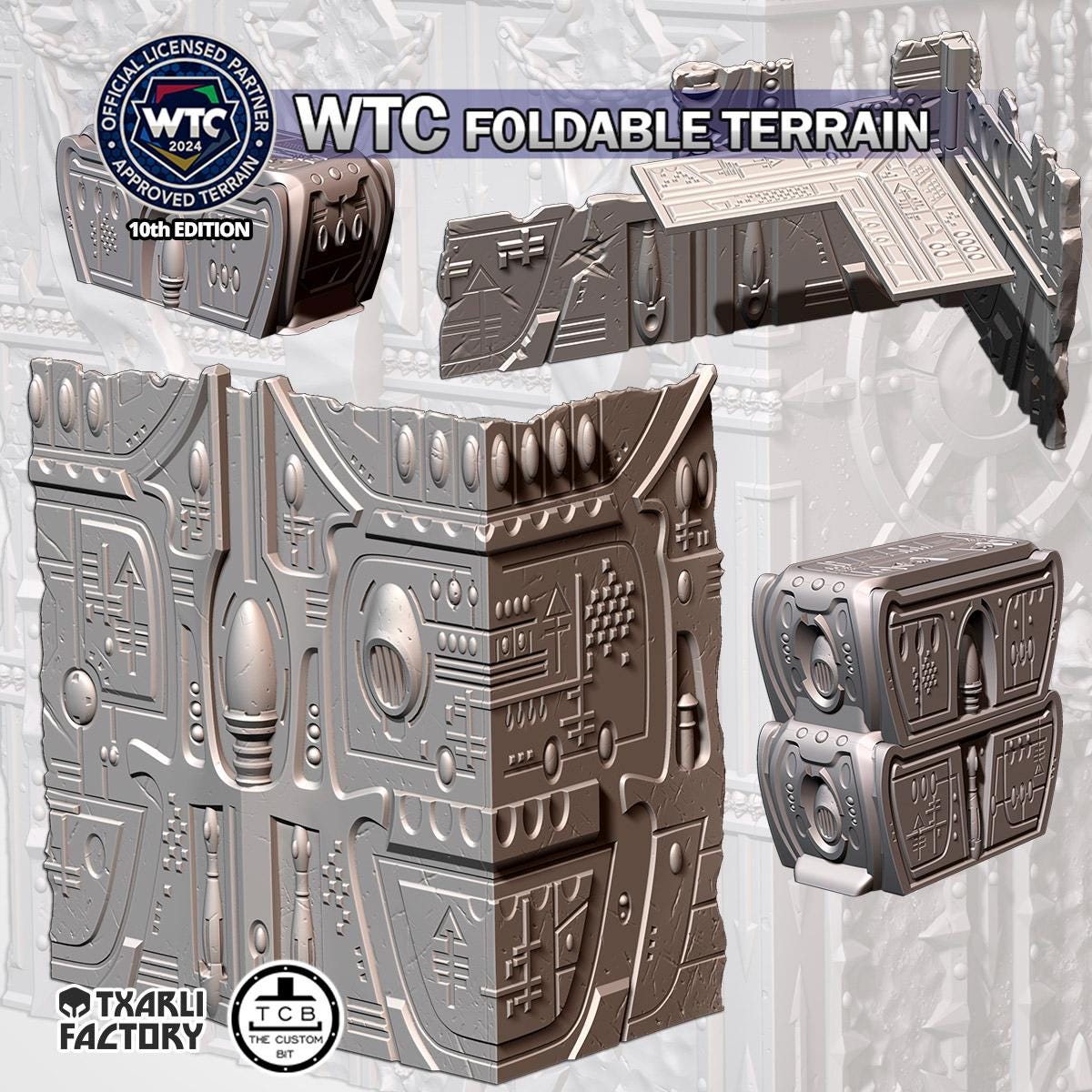 WTC Official Eldar Foldable Terrain Full Tournament READY Sets / Pieces - Official {TxarliFactory} Set (10th Edition)