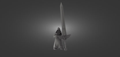 NEW! Grim Champion 4 Poses Available- 32mm 50mm 100mm 150mm  {By 3DArtguy} Free Little Helper with 2 Minis