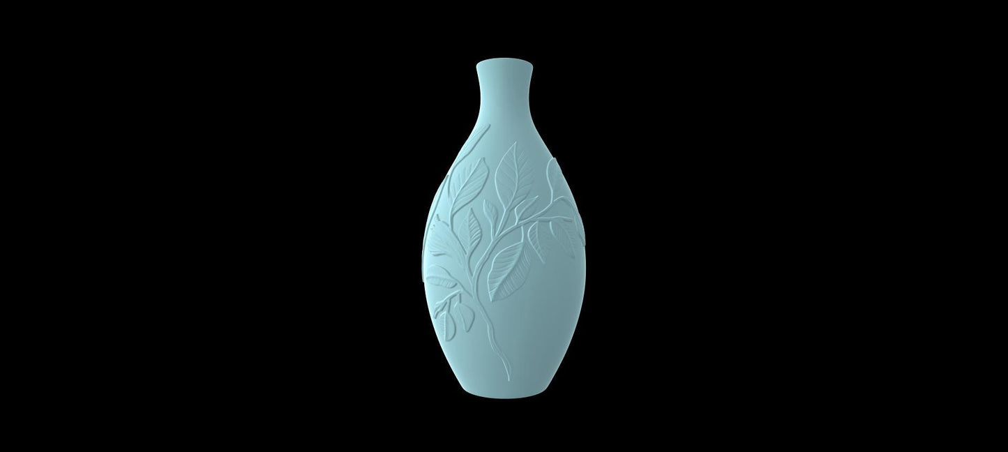 Golden Leaf Vase