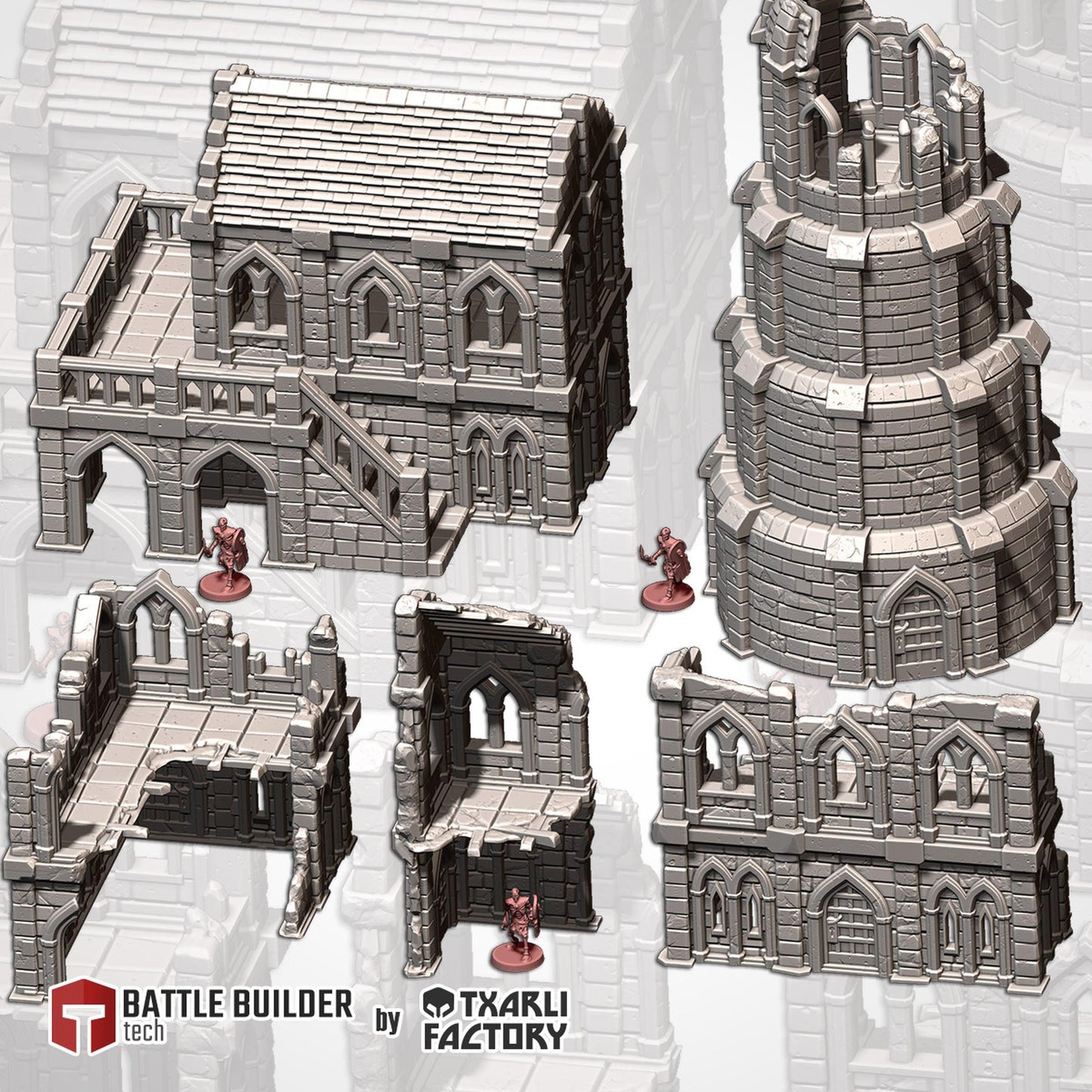 Middle Earth Town Terrain Full Set or Pieces {By TxarliFactory}