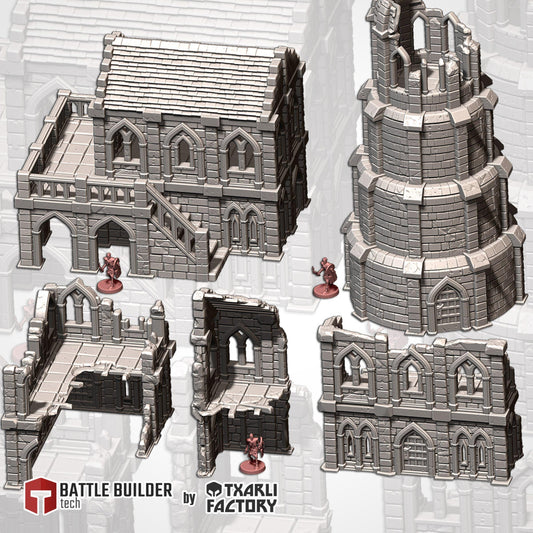 Middle Earth Town Terrain Full Set or Pieces {By TxarliFactory}