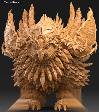 Armored Owl Beast by 3DArtGuy, alternate view 2