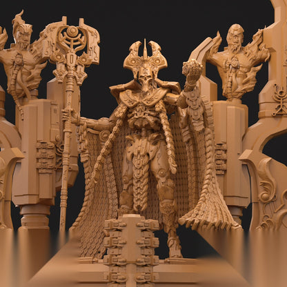Ornate throne court diorama by 3DArtGuy, alternate view 4