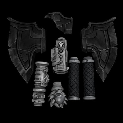 Fantasy Axe Cosplay - Modular Blade Design With Raven Head Detail | Eternal Forge Collection