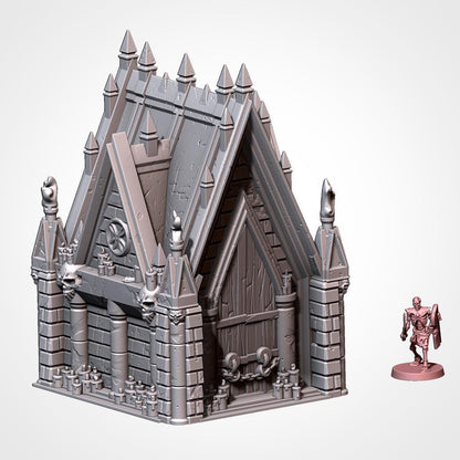Gothic Graveyard Terrain for Wargaming, DnD, AoS, and LOTR – 3D Printed Cemetery Scenery {By TxarliFactory}