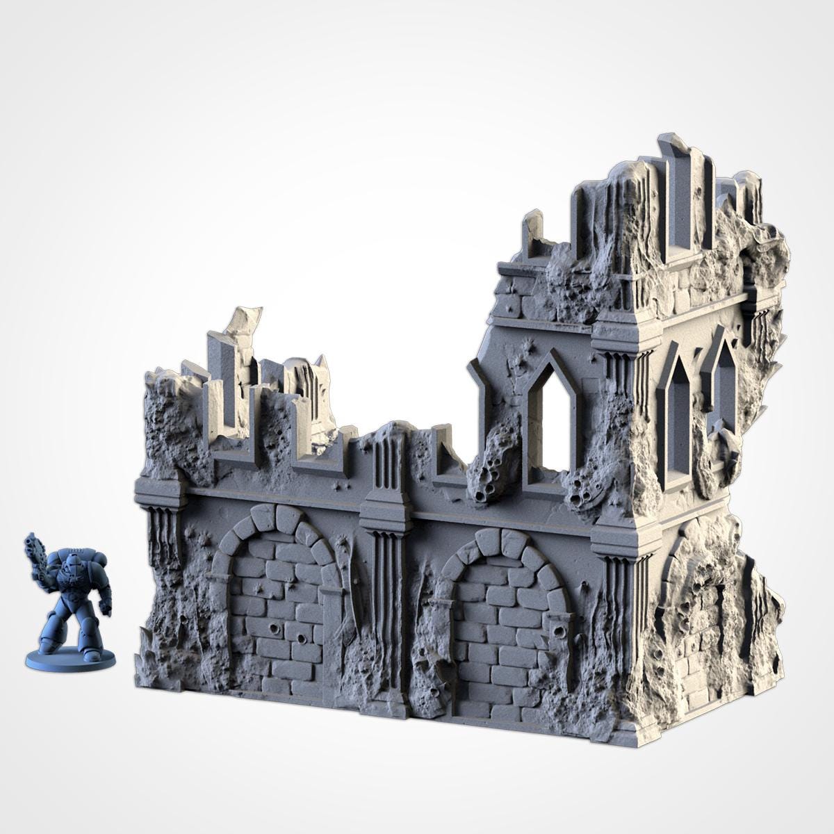 Infected Ruins Terrain – Pariah Style Set - Pieces- Sci-Fi Wargaming Scenery {By TXARLIFACTORY}
