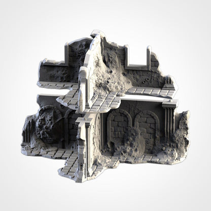 Infected Ruins Terrain – Pariah Style Set - Pieces- Sci-Fi Wargaming Scenery {By TXARLIFACTORY}