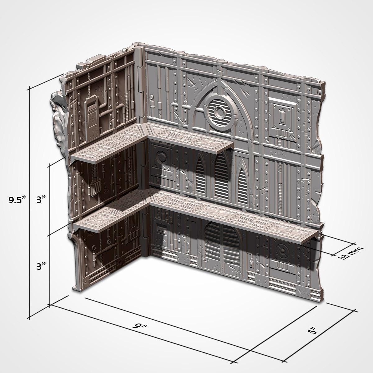 WTC Official Industrial Foldable Terrain Full Tournament READY Sets / Pieces - Official {TxarliFactory} Set (10th Edition)