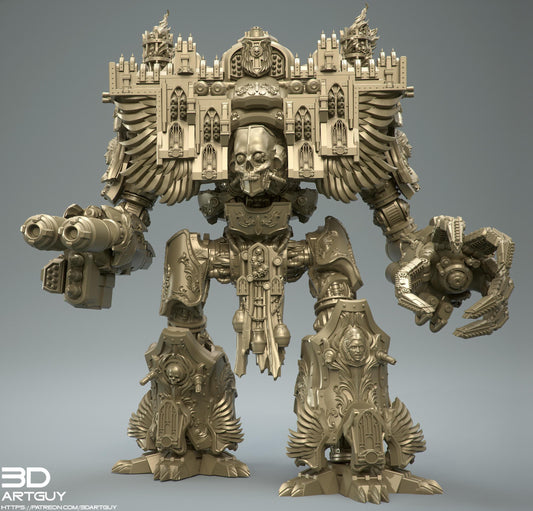 The Walking Cathedral Titan – Modular Weapons & Multiple Sizes {By 3dArtGuy}