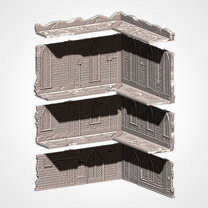 A 3D rendering of a building with multiple levels, including arched windows and doorways. The building appears to be made of brick or stone, and the image is in a neutral color palette.