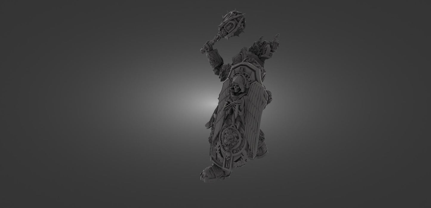 GrimKnight Miniature Ranged & Melee Parts Included Wargaming Proxy {By 3DArtguy)