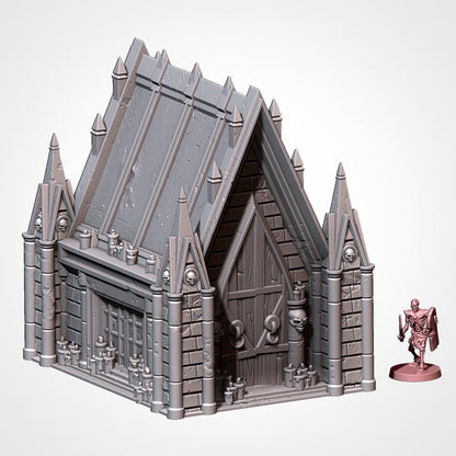 Gothic Graveyard Terrain for Wargaming, DnD, AoS, and LOTR – 3D Printed Cemetery Scenery {By TxarliFactory}