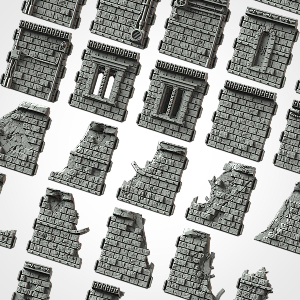 The Last Temples Modular Gothic Ruins Terrain {By TxarliFactory}