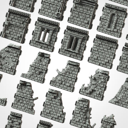 The Last Temples Modular Gothic Ruins Terrain {By TxarliFactory}