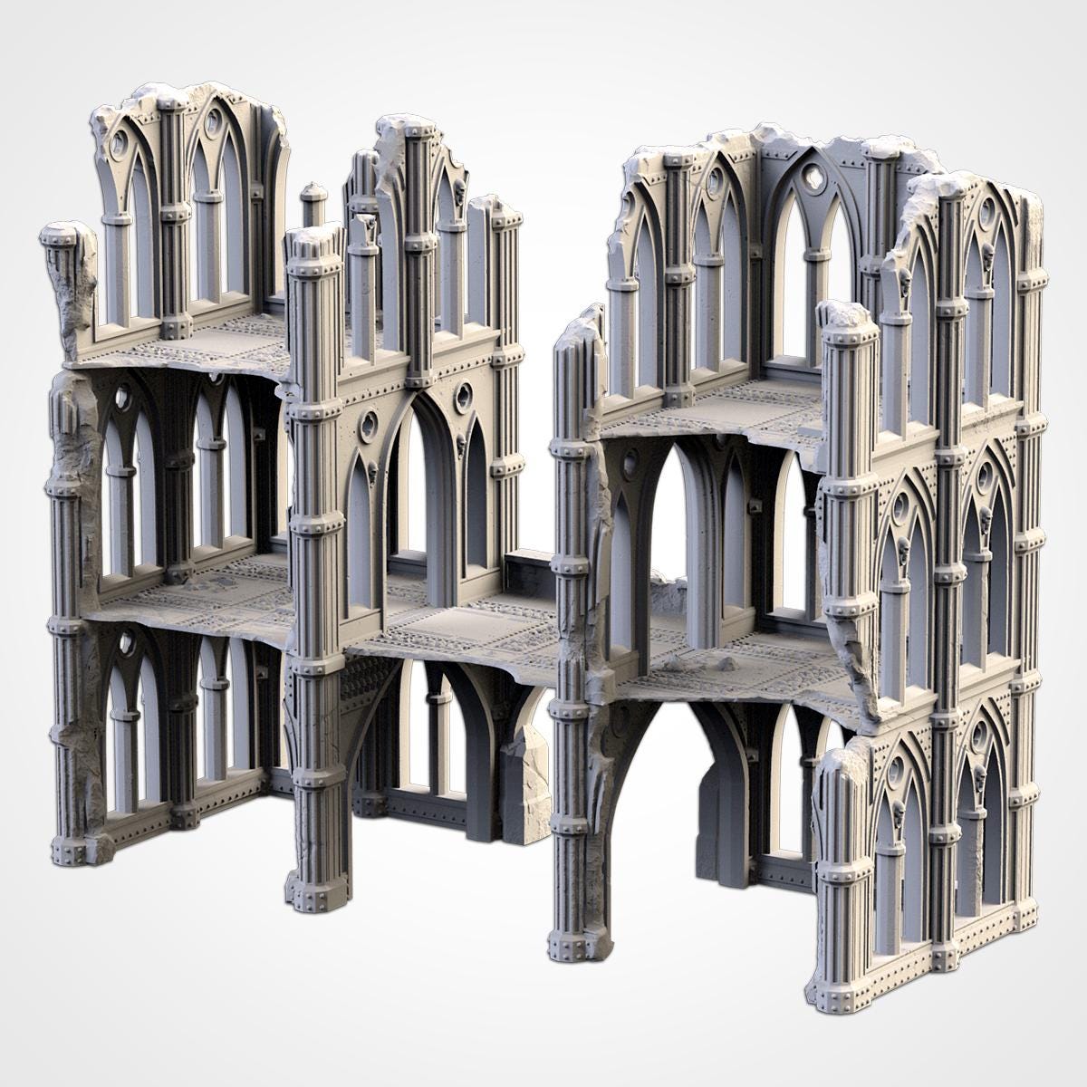 Cathedral Ruins - Closed or Open Options - Modular Terrain {By TXARLIFACTORY}