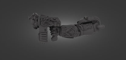 GrimKnight Miniature Ranged & Melee Parts Included Wargaming Proxy {By 3DArtguy)