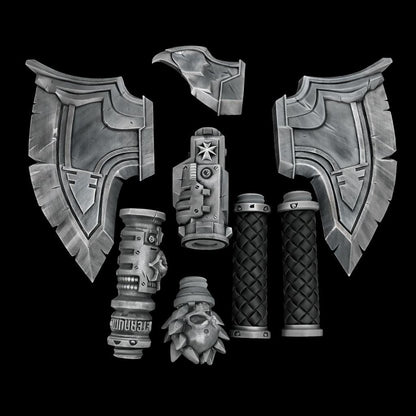 Fantasy Axe Cosplay - Modular Blade Design With Raven Head Detail | Eternal Forge Collection