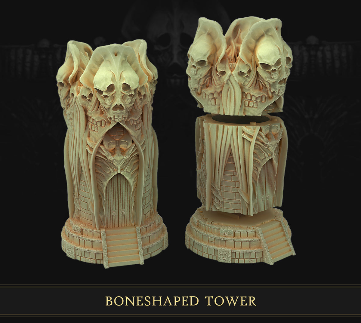 The Fortress of Steel and Bone Crossroads 3D printed tabletop terrain by 3DHexes – view 8