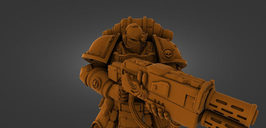 Giant Soldier Marine  5 Poses {By 3DArtGuy}
