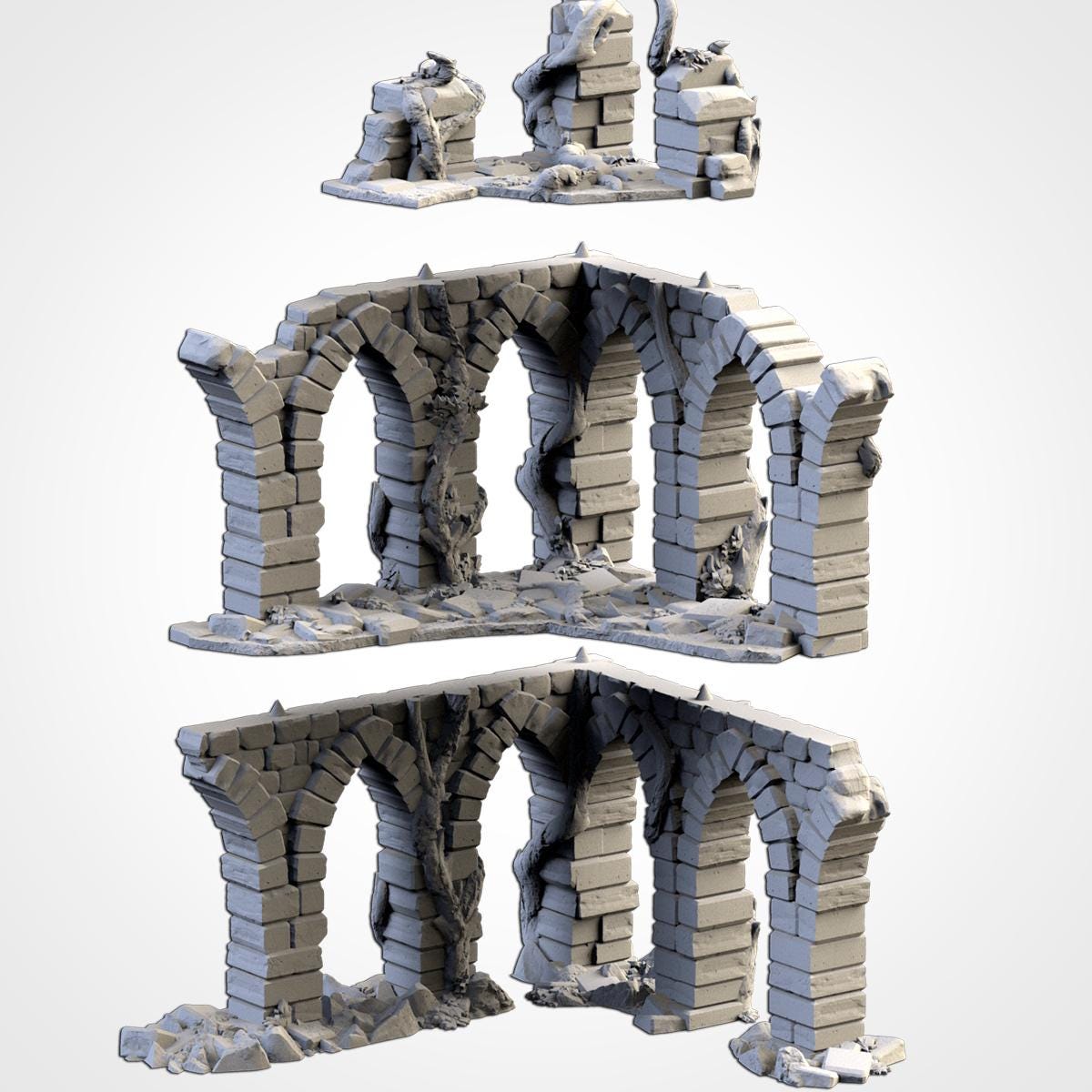 Abandoned City Ruins - Modular Terrain {By TXARLIFACTORY}
