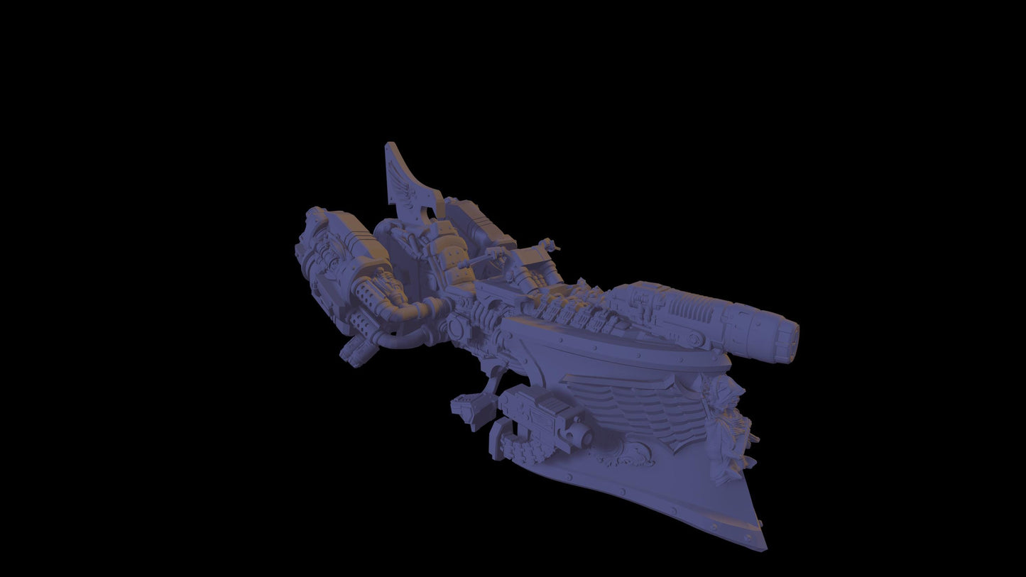 Hoverbike with Soldier 5 Variant Options
