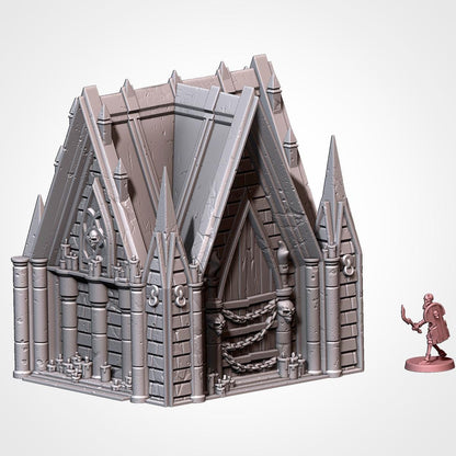 Gothic Graveyard Terrain for Wargaming, DnD, AoS, and LOTR – 3D Printed Cemetery Scenery {By TxarliFactory}