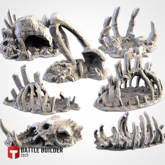 Gigantic Bones Terrain – Massive Skeletal Remains for Wargaming {By TxarliFactory}