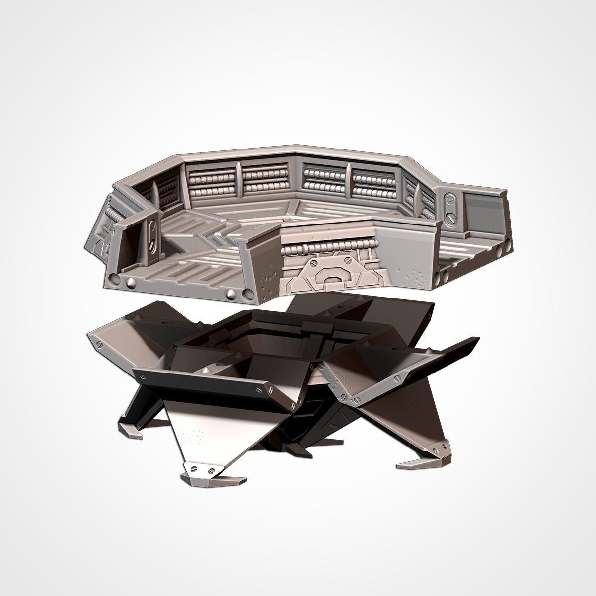 Sci-Fi Trenches Terrain Set for Wargaming - Modular Battlefield Fortifications {By TxarliFactory}