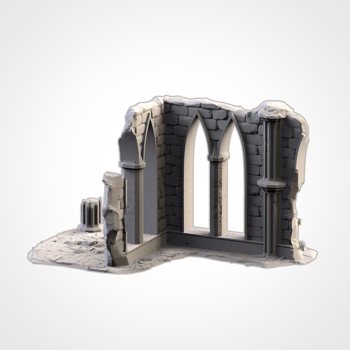 Temple Ruins - Modular Gothic Terrain Set {By TXARLIFACTORY}