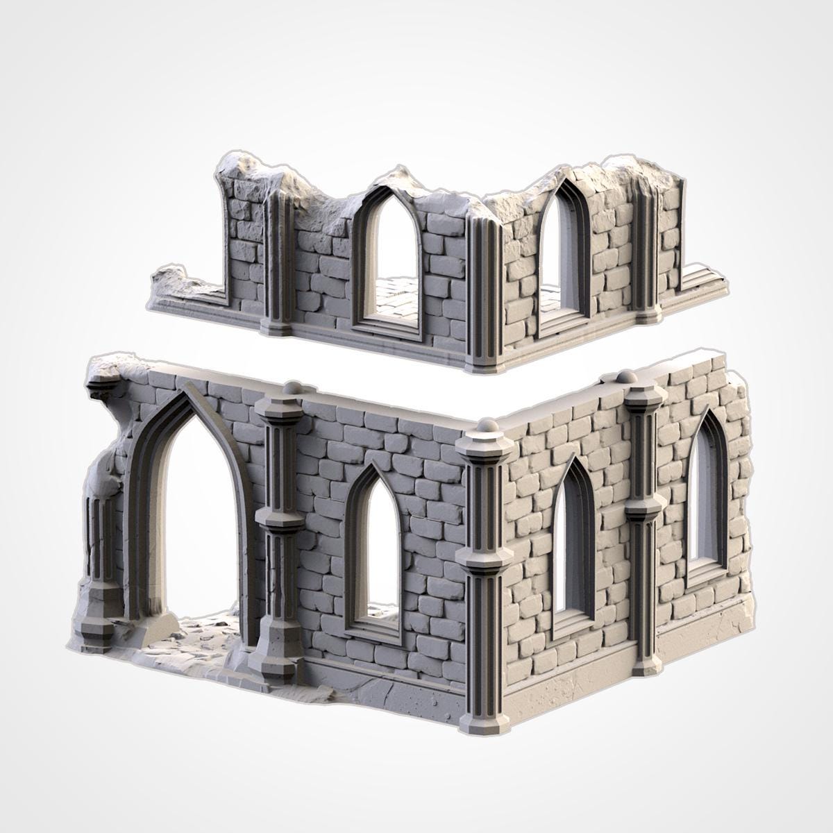 Temple Ruins - Modular Gothic Terrain Set {By TXARLIFACTORY}