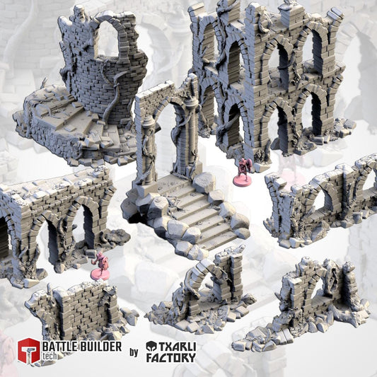 Abandoned City Ruins - Modular Terrain {By TXARLIFACTORY}