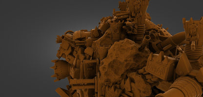 Orc Death Star 100mm - 500mm  Titan Proxy {By 3dArtGuy}