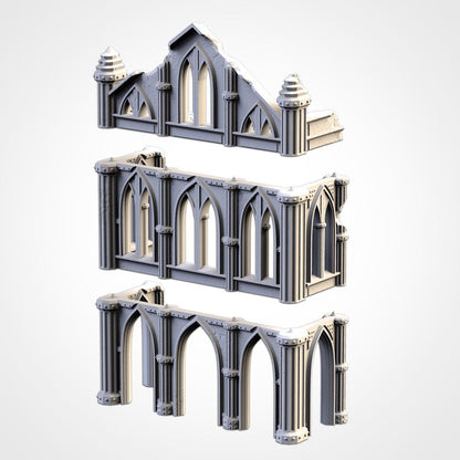 Cathedral Ruins - Closed or Open Options - Modular Terrain {By TXARLIFACTORY}
